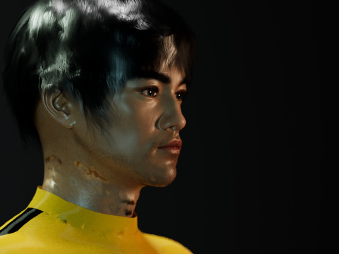 Bruce Lee 3D Model