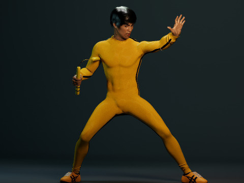 Bruce Lee 3D Model