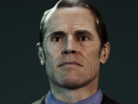 Willem Dafoe 3Dモデル