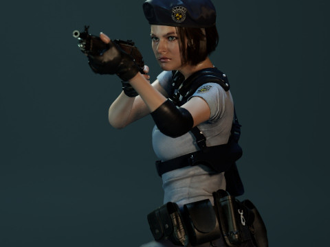 Jill Valentine STARS 3D-Modell
