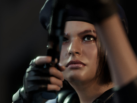 Jill Valentine STARS Modello 3D