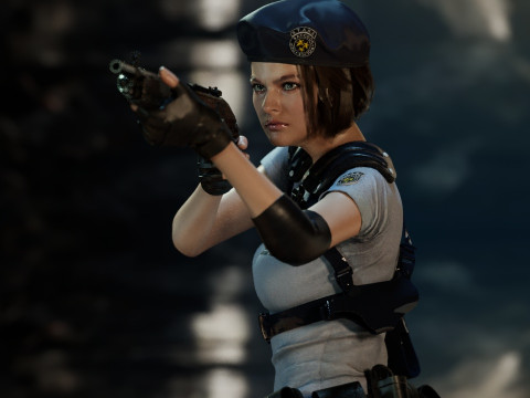 Jill Valentine STARS Modello 3D