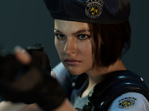 Jill Valentine STARS Modello 3D