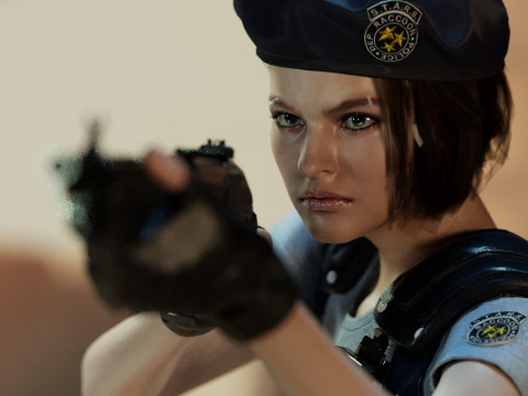 Jill Valentine STARS Modello 3D