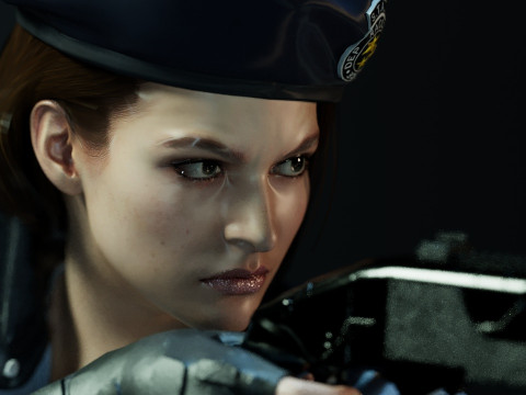 Jill Valentine STARS Modello 3D
