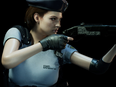 Jill Valentine STARS Modello 3D