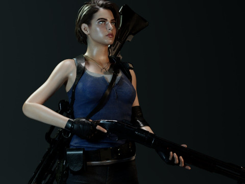 Jill Valentine RE3 3D-Modell