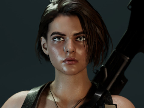 Jill Valentine RE3 3D Модель