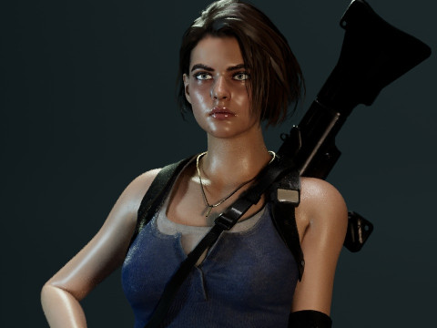Jill Valentine RE3 3D Модель
