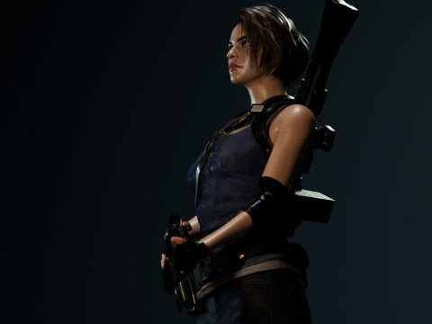 Jill Valentine RE3 3D Модель