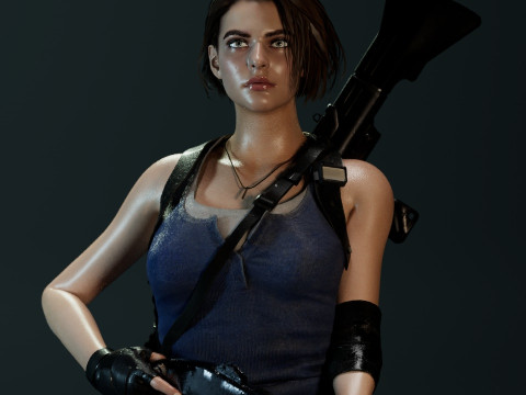 Jill Valentine RE3 3D Модель