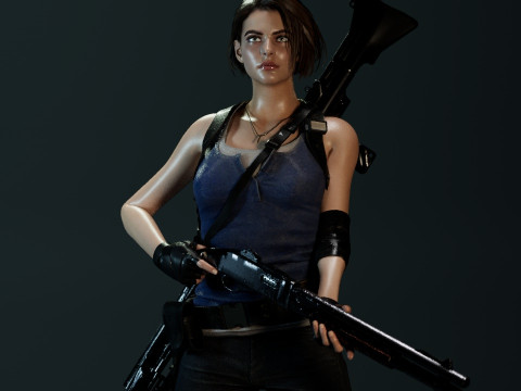 Jill Valentine RE3 3D Модель