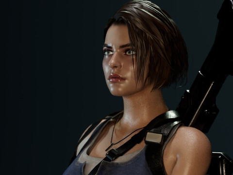 Jill Valentine RE3 3D Модель