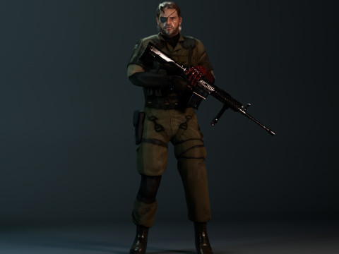 Solide snake 3D Модель