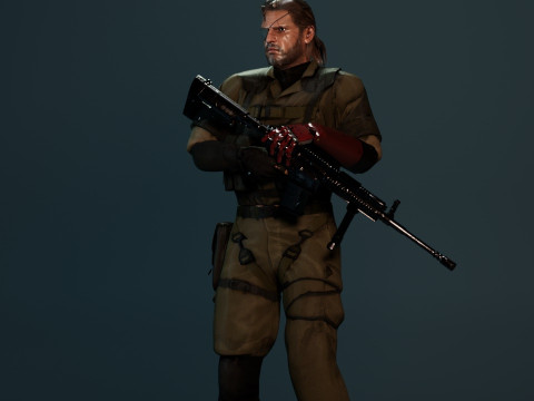Solide snake 3D Модель