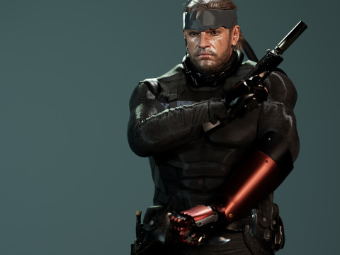 Solide snake 3D Модель