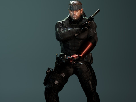 Solide snake 3D Модель