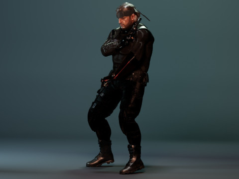 Solide snake 3D Модель