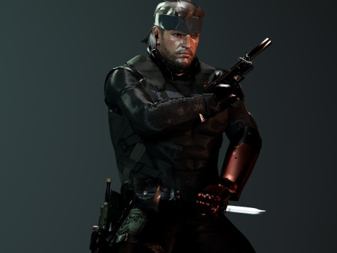 Solide snake 3D Модель