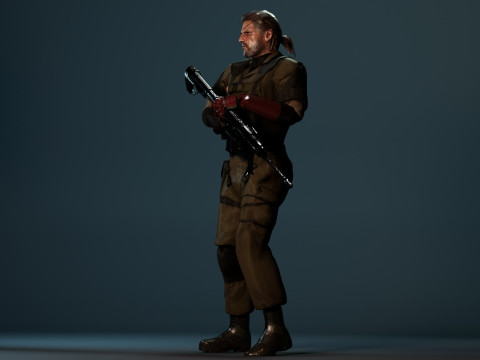 Solide snake 3D Модель