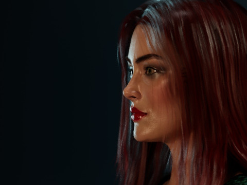 Queen Mera Amber Heard Model 3D