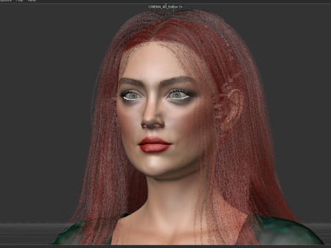 Queen Mera Amber Heard Model 3D