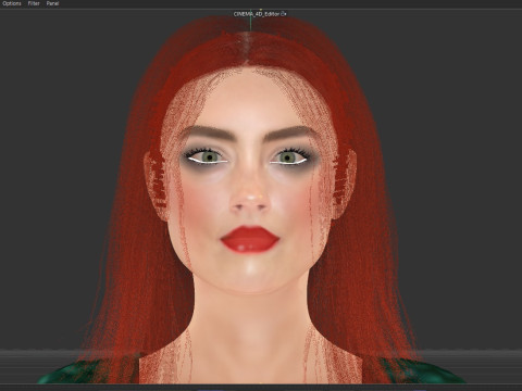 Queen Mera Amber Heard Model 3D