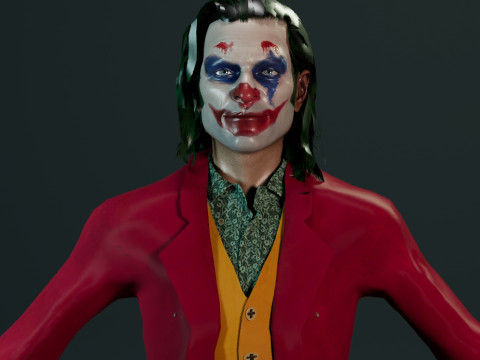 Joker Joaquin Phoenix 3D Модель
