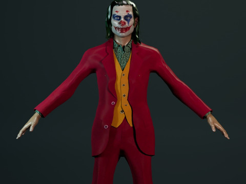 Joker Joaquin Phoenix 3D Модель