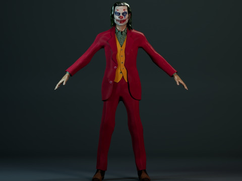 Joker Joaquin Phoenix 3D Модель