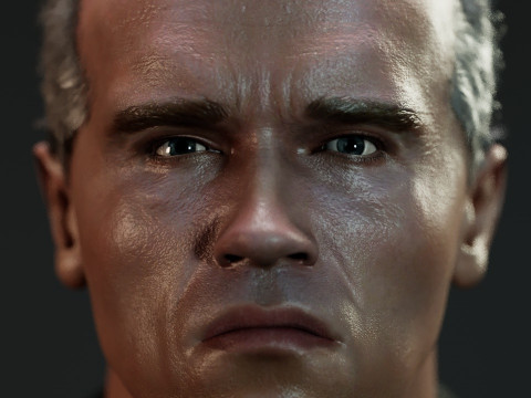 Terminator Arnold Schwarzenegger 3D Model
