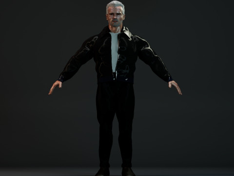 Terminator Arnold Schwarzenegger 3D Model