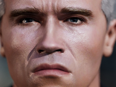 Terminator Arnold Schwarzenegger 3D Model