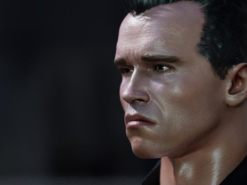Terminator Arnold Schwarzenegger 3D Model