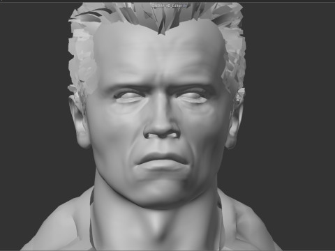 Terminator Arnold Schwarzenegger 3D Model
