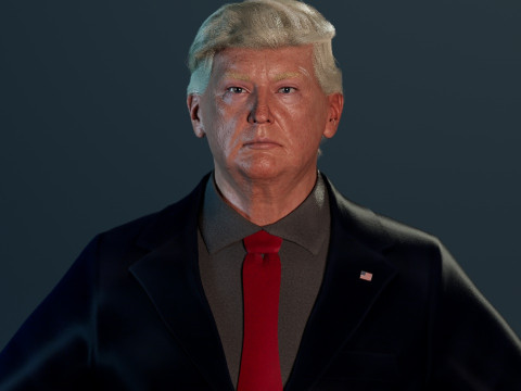 Donald Trump 3Dモデル