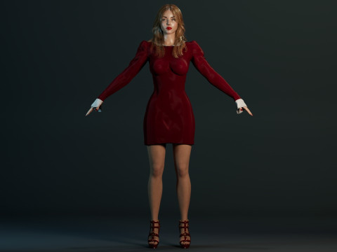 Sydney Sweeney 3Dモデル