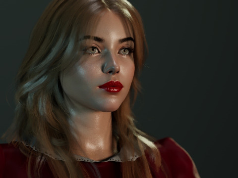 Sydney Sweeney 3Dモデル