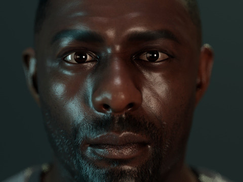 Idris Elba 3D 模型