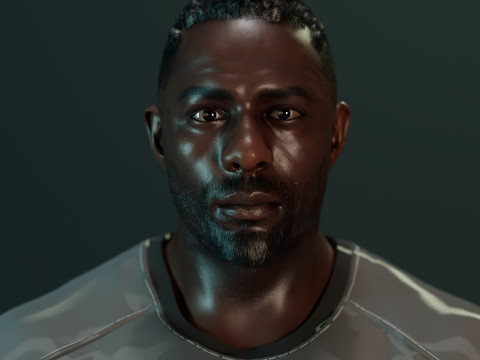 Idris Elba 3D 模型