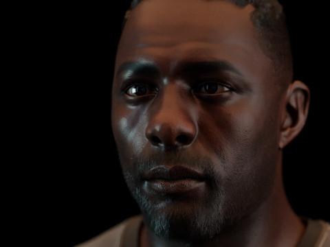 Idris Elba 3D 模型