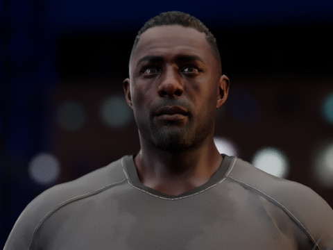 Idris Elba 3D 模型