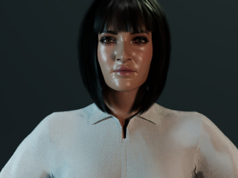 Uma Thurman Modelo 3D