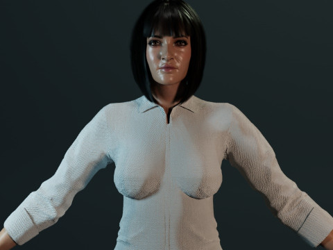 Uma Thurman Modelo 3D