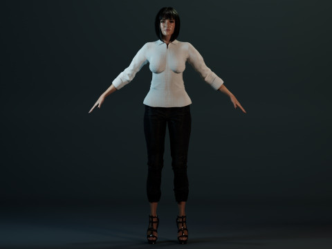 Uma Thurman Modelo 3D