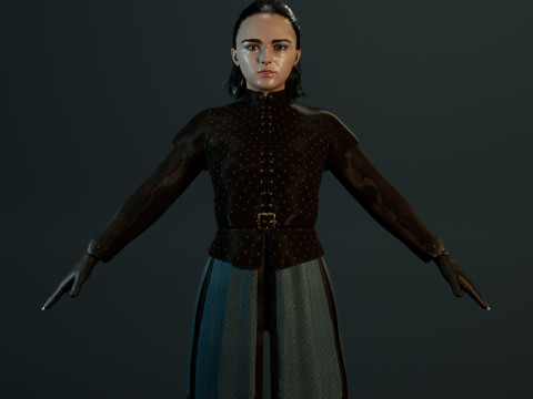 Arya Stark Model 3D
