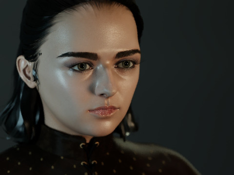 Arya Stark Model 3D