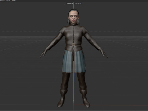 Arya Stark Model 3D