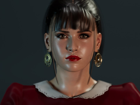 Felicity Jones 3D Model