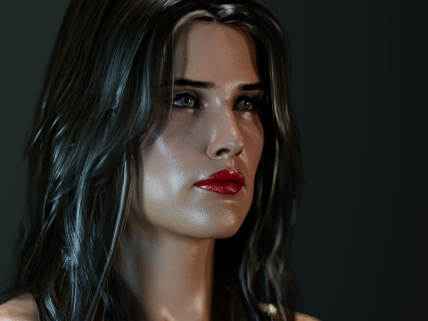 Cobie Smulders 3D Model